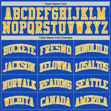 Load image into Gallery viewer, Custom Thunder Blue Gold-White Authentic Basketball Jersey
