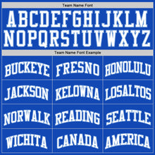Load image into Gallery viewer, Custom Thunder Blue White-Light Blue Authentic Basketball Jersey
