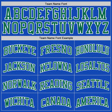 Load image into Gallery viewer, Custom Thunder Blue Kelly Green-White Authentic Basketball Jersey
