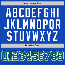 Load image into Gallery viewer, Custom Thunder Blue Kelly Green-White Authentic Basketball Jersey
