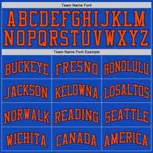 Load image into Gallery viewer, Custom Thunder Blue Navy-Orange Authentic Basketball Jersey
