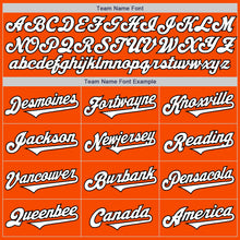 Load image into Gallery viewer, Custom Orange White-Black Authentic Two Tone Baseball Jersey
