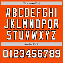 Load image into Gallery viewer, Custom Orange White-Black Authentic Two Tone Baseball Jersey
