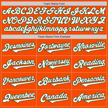 Load image into Gallery viewer, Custom Orange White-Green Authentic Two Tone Baseball Jersey
