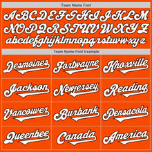 Load image into Gallery viewer, Custom Orange White-Brown Authentic Two Tone Baseball Jersey
