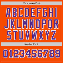 Load image into Gallery viewer, Custom Orange Purple-White Authentic Two Tone Baseball Jersey

