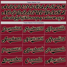 Load image into Gallery viewer, Custom Crimson Black-Cream Authentic Two Tone Baseball Jersey

