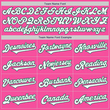 Load image into Gallery viewer, Custom Pink White-Kelly Green Authentic Two Tone Baseball Jersey
