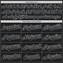 Load image into Gallery viewer, Custom Black Gray Authentic Two Tone Baseball Jersey
