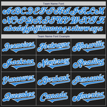 Load image into Gallery viewer, Custom Black Electric Blue-White Authentic Two Tone Baseball Jersey
