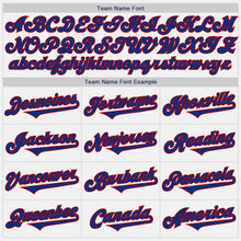 Load image into Gallery viewer, Custom White Royal-Red Authentic Two Tone Baseball Jersey
