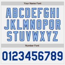 Load image into Gallery viewer, Custom White Royal-Light Blue Authentic Two Tone Baseball Jersey
