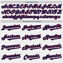 Load image into Gallery viewer, Custom White Navy-Crimson Authentic Two Tone Baseball Jersey

