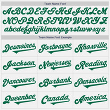 Load image into Gallery viewer, Custom White Kelly Green Authentic Two Tone Baseball Jersey
