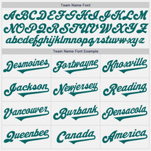 Load image into Gallery viewer, Custom White Teal Authentic Two Tone Baseball Jersey

