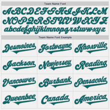 Load image into Gallery viewer, Custom White Teal-Gray Authentic Two Tone Baseball Jersey
