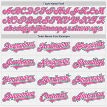 Load image into Gallery viewer, Custom White Kelly Green-Pink Authentic Two Tone Baseball Jersey
