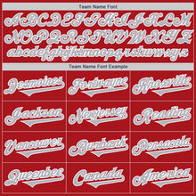 Load image into Gallery viewer, Custom Red Gray-White Authentic Two Tone Baseball Jersey
