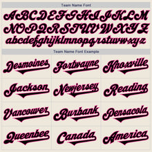 Load image into Gallery viewer, Custom Cream Black-Pink Authentic Two Tone Baseball Jersey
