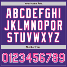 Load image into Gallery viewer, Custom Purple Pink-White Authentic Two Tone Baseball Jersey
