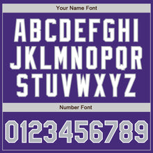 Load image into Gallery viewer, Custom Purple Gray-White Authentic Two Tone Baseball Jersey
