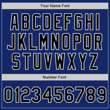 Load image into Gallery viewer, Custom Royal Black-White Authentic Two Tone Baseball Jersey
