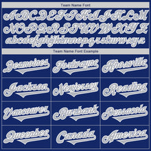 Load image into Gallery viewer, Custom Royal Gray-White Authentic Two Tone Baseball Jersey
