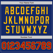Load image into Gallery viewer, Custom Royal Red-Gold Authentic Two Tone Baseball Jersey
