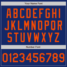 Load image into Gallery viewer, Custom Royal Orange Authentic Two Tone Baseball Jersey
