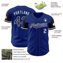 Load image into Gallery viewer, Custom Royal Navy-White Authentic Two Tone Baseball Jersey
