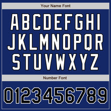 Load image into Gallery viewer, Custom Royal Black-White Authentic Two Tone Baseball Jersey
