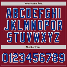 Load image into Gallery viewer, Custom Crimson Royal-White Authentic Two Tone Baseball Jersey
