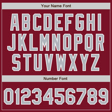Load image into Gallery viewer, Custom Crimson Gray-White Authentic Two Tone Baseball Jersey
