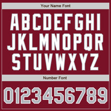 Load image into Gallery viewer, Custom Crimson Gray-White Authentic Two Tone Baseball Jersey
