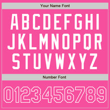 Load image into Gallery viewer, Custom Pink White Authentic Two Tone Baseball Jersey

