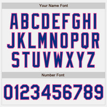 Load image into Gallery viewer, Custom White Royal Pinstripe Royal-Pink Authentic Baseball Jersey
