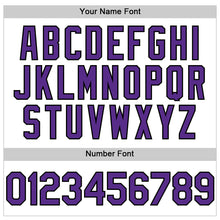 Load image into Gallery viewer, Custom White Black Pinstripe Purple Authentic Sleeveless Baseball Jersey
