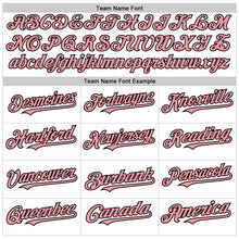 Load image into Gallery viewer, Custom White Black Pinstripe Medium Pink Authentic Sleeveless Baseball Jersey
