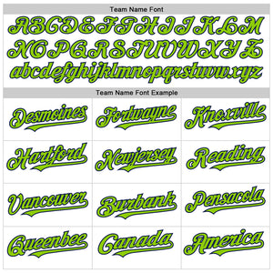 Custom White Navy Pinstripe Neon Green Authentic Sleeveless Baseball Jersey