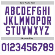 Load image into Gallery viewer, Custom White Purple Pinstripe Gray Authentic Sleeveless Baseball Jersey
