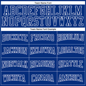 Custom White Red-Royal Authentic Football Jersey