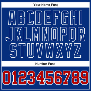 Custom White Red-Royal Authentic Football Jersey