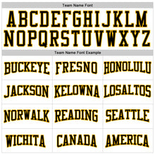Load image into Gallery viewer, Custom White Black-Gold Authentic Football Jersey
