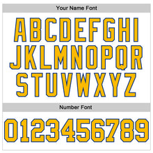 Load image into Gallery viewer, Custom White Gold-Royal Mesh Authentic Football Jersey
