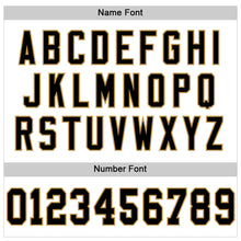 Load image into Gallery viewer, Custom White Black-Old Gold Mesh Authentic Throwback Football Jersey
