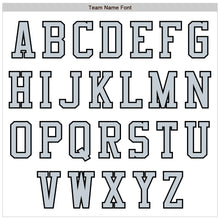 Load image into Gallery viewer, Custom White Silver-Black Authentic Baseball Jersey
