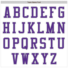 Load image into Gallery viewer, Custom White Purple-Gray Authentic Baseball Jersey
