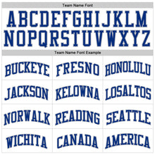 Load image into Gallery viewer, Custom White Royal-Gray Authentic Throwback Basketball Jersey
