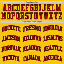 Load image into Gallery viewer, Custom Yellow Red-Black Authentic Basketball Jersey
