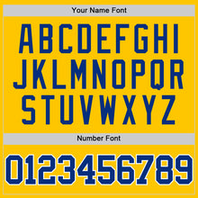 Load image into Gallery viewer, Custom Yellow Royal-White Authentic Basketball Jersey
